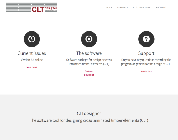 Webseite des CLTdesigners