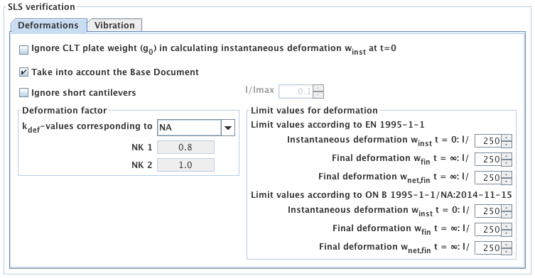 Preferences - Verification - SLS - Deformations