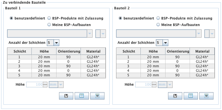 Definition der zu verbindenden Bauteile