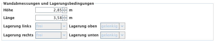  Wandabmessungen und Lagerungsbedingungen