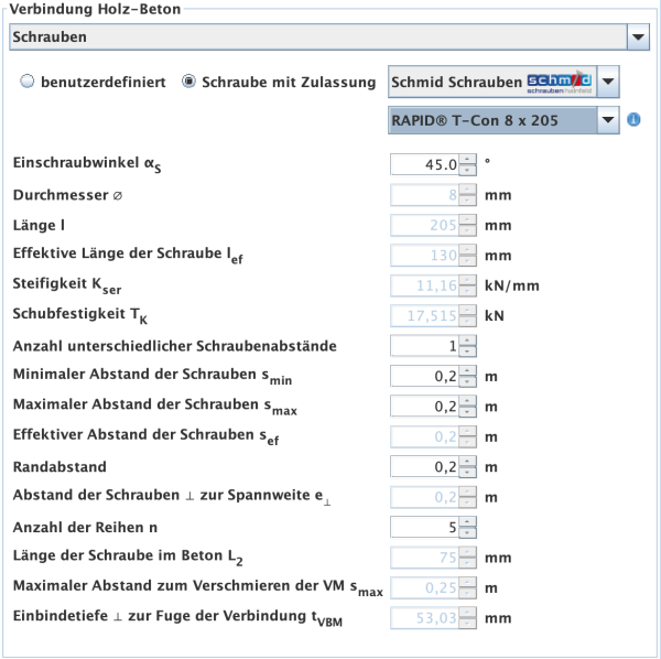 Eingabe - Verbindung mit Schrauben